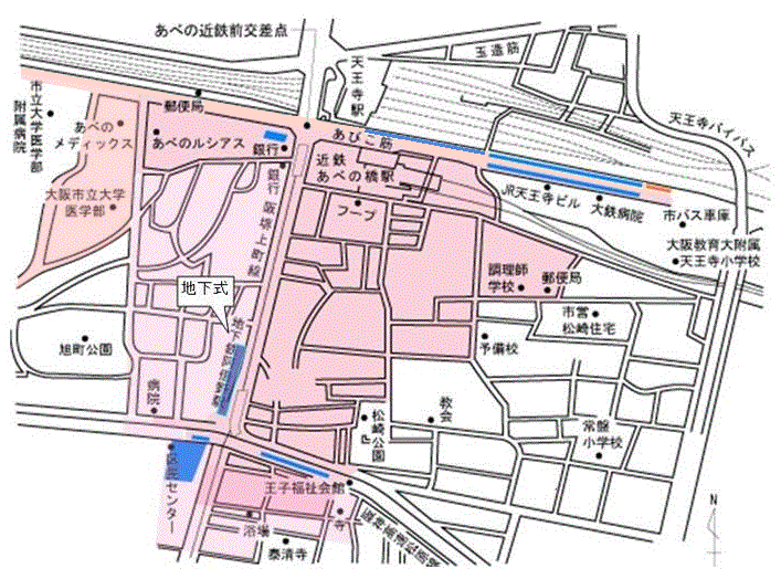 天王寺駅南側の放置禁止区域